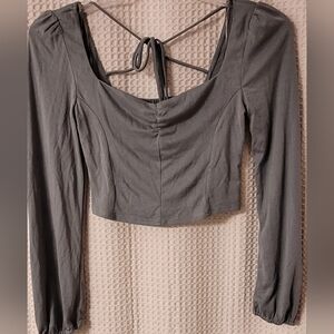 Urban Romantics Crop Top, Size M,  Green